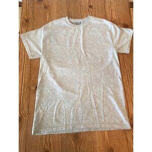 womens grey casual t shirt no graphic size small